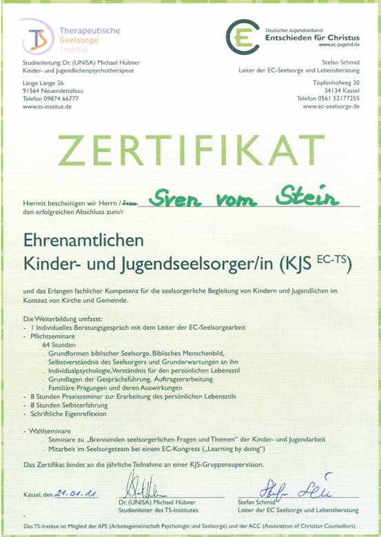 Zertifikat